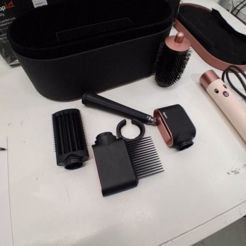 6PC DYSON I.D CURLY + COILY AIRWRAP MULTI STYLER AND HAIR DRYER WITH BLUETOOTH - PINK / ROSE GOLD ( MODEL: HS08) image 5