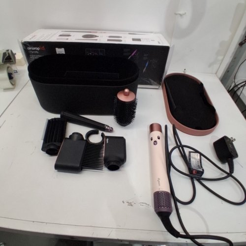 6PC DYSON I.D CURLY + COILY AIRWRAP MULTI STYLER AND HAIR DRYER WITH BLUETOOTH - PINK / ROSE GOLD ( MODEL: HS08) image 7