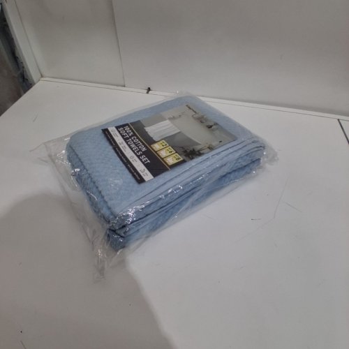 2PK KINGREST COTTON BATH TOWELS - 28" X 55" - LIGHT BLUE image 2