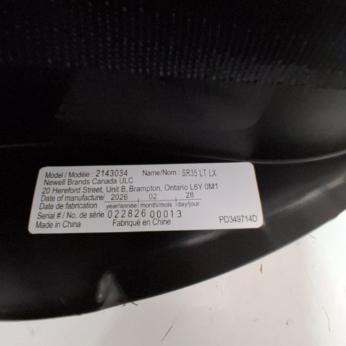 GRACO SNUGRIDE 35 LITE LX INFANT CAR SEAT - 4-35LBS CAPACITY - GOTHAM FASHION BLACK/GREY (MODEL: 2143034) image 2
