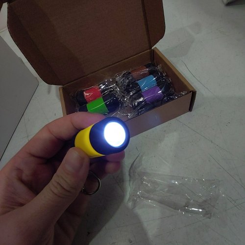 7PK CUSSITY RECHARGEABLE KEYCHAIN FLASHLIGHTS - ASSORTED COLORS image 2