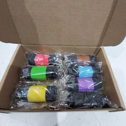 7PK CUSSITY RECHARGEABLE KEYCHAIN FLASHLIGHTS - ASSORTED COLORS image 3