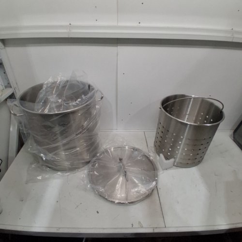 STAINLESS STEEL COMMERCIAL STOCKPOT - 64QT - STEEL - (MODEL: SP64QT404506S) image 2