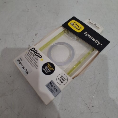 OTTERBOX MAGSAFE PHONE CASE - FOR IPHONE 14 PLUS - CLEAR WITH YELLOW TRIM (MODEL: 20-57207_A) image 4