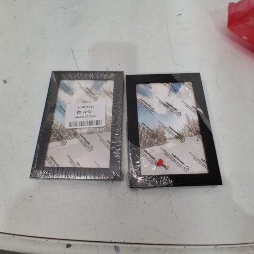 2PK SMALL PICTURE FRAMES - 3.3" X 5.5" - BLACK image 2