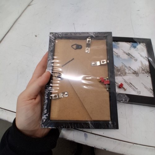 2PK SMALL PICTURE FRAMES - 3.3" X 5.5" - BLACK image 3