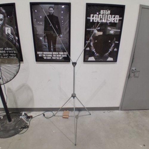 2PK BANNER STAND FOR ADVERTISING - SILVER / GREY image 2