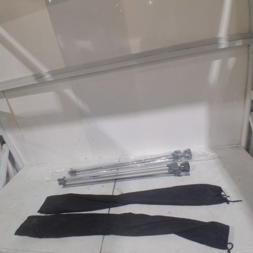 2PK BANNER STAND FOR ADVERTISING - SILVER / GREY image 4