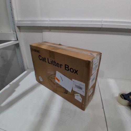 KISENG STAINLESS STEEL CAT LITTER BOX - 17" X 13" - GREY image 5