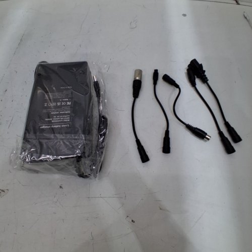TNVODEJO LI ION BATTERY CHARGER MULTIPLE PLUGS - 67.2V - 5A - BLACK (MODEL: LI16S50A(B)) image 2