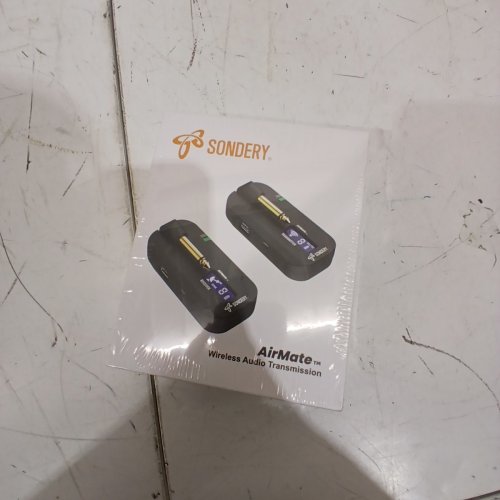 SONDERY WIRELESS TRANSMITTER RECEIVER SYSTEM FOR GUITAR BASS KEYBOARD - 115FT - BLACK - (MODEL:A4) image 2