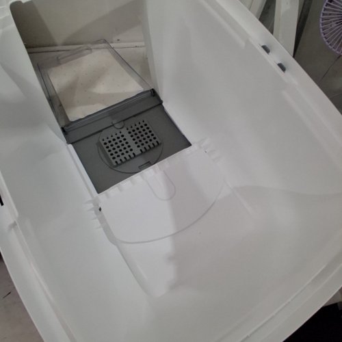 CATIT AIRSIFT CLEAN REGULAR HOODED LITTER BOX - 22.4" X 18.3" X 16.5" - GREY / WHITE (MODEL: 50702) image 5