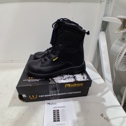 MENS SAFETOE SAFETY BOOT - SIZE 11 - BLACK (STYLE: H-9438) image 2