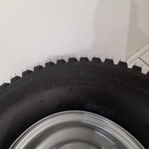 2PK AR-PRO 4PLY TUBELESS LAWN MOWER TIRE ASSEMBLY - 20X8.00-8 3/4" BOREHOLE 3.5"OFFSET HUB (965 LBS MAX) - BLACK image 4