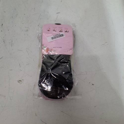3PR WOMENS GRIP BOTTOM ANKLE SOCKS - OSFM - PINK/GREY/BLACK image 2