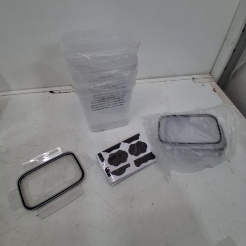 4PK PLASTIC CONTAINERS FOR FOOD STORAGE SET - 6" X 5" X 3.5" image 3