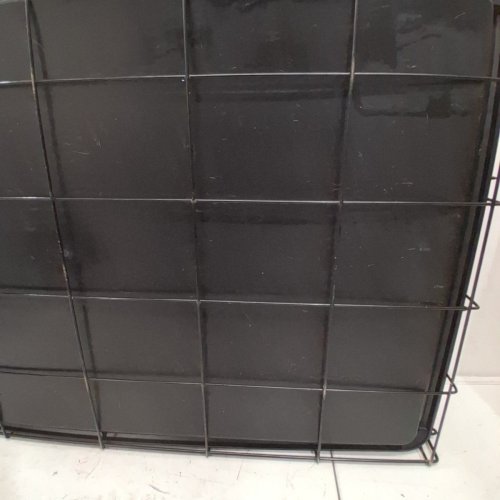 AMAZON BASICS FOLDABLE METAL WIRE DOUBLE DOOR DOG CRATE WITH TRAY - 36" X 23" X 25" - BLACK (MODEL: ‎9001N-36B) image 7