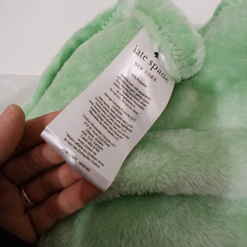 KATE SPADE PLUSH THROW BLANKET - QUEEN - MINT GREEN (MODEL: 1859162) image 2