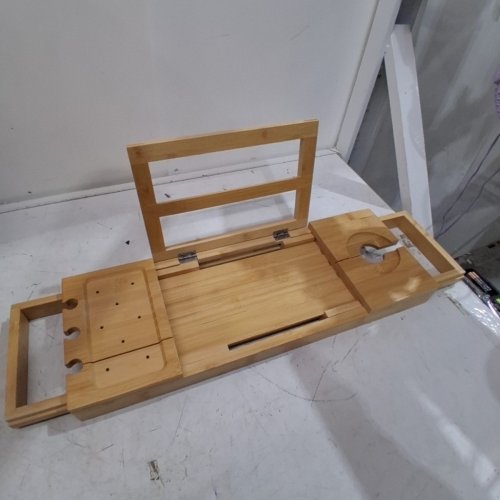 UTOPLIKE BAMBOO BATHTUB CADDY 19.8" - 33.5" image 2