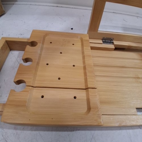 UTOPLIKE BAMBOO BATHTUB CADDY 19.8" - 33.5" image 3
