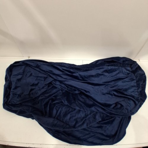 SOFT PLUSH BEANBAG COVER - 5FT X 2FT - NAVY BLUE image 2