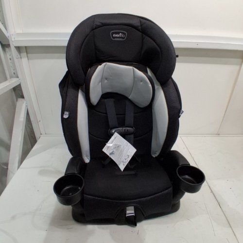 EVENFLO CHASE PLUS 2-IN-1 BOOSTER CAR SEAT FOR KIDS, 5-POINT HARNESS CONVERTS TO HIGH BACK BOOSTER - HURON/BLACK/GREY (MODEL: 30712344C) image 3
