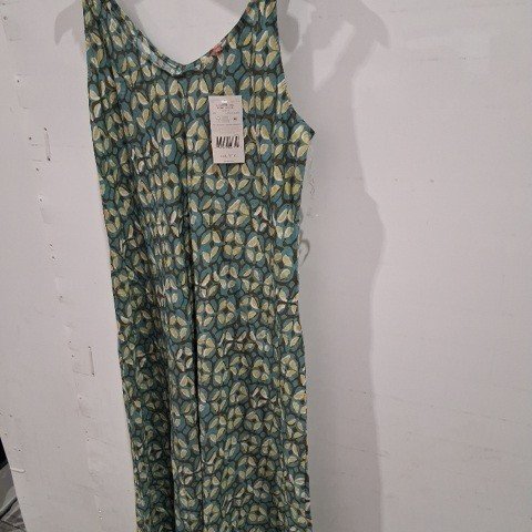 WOMEN'S IYLA PRINTED MAXI DRESS - XXL - GREEN/TEAL image 2