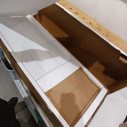 WOODEN SHOE CABINET WITH 3 FLIP DRAWERS - 31" X 9" X 46" - WHITE (MODEL: JY-231016) image 4
