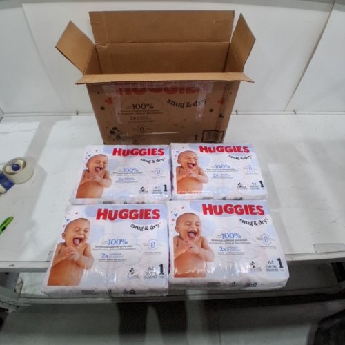 256PK HUGGIES SNUG & DRY BABY DIAPERS - SIZE 1 image 2