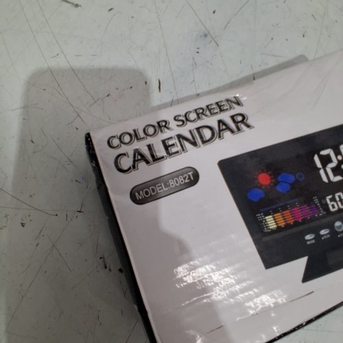 COLOUR SCREEN CALENDAR - TEMPERATURE/HUMIDITY/TIME/ALARM/DATE - BLACK (MODEL : 8082T) image 4