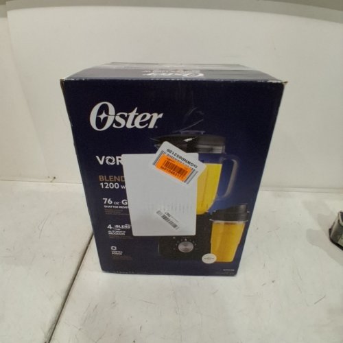 OSTER 1200-WATT VORTEX SHATTER-RESISTANT GLASS JAR BLENDER + BLEND-N-GO CUP - BLACK (MODEL: 2233930) image 4