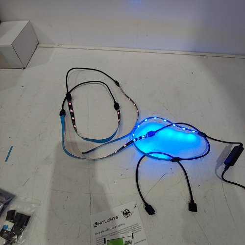 4PK HITLIGHTS MULTICOLOR REMOTE CONTROL LED CABINET STRIP LIGHTS - 1FT EACH - MULTICOLOR image 2
