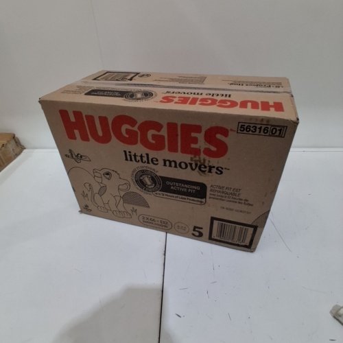 132PK HUGGIES LITTLE MOVERS DIAPERS - SIZE 5 image 2
