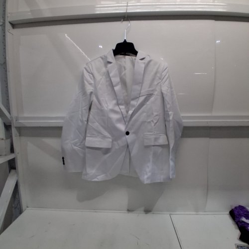 SINGLE BUTTON BLAZER - EXTRA LARGE - WHITE image 2