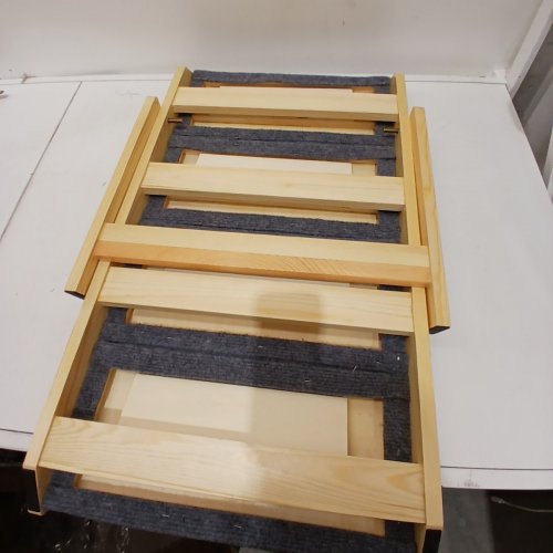 4-STEP DOG STAIRS - 25" X 18.5" X 19" - 150LB CAPACITY - GREY/WOOD (MODEL: ZD-25DOG06) image 3