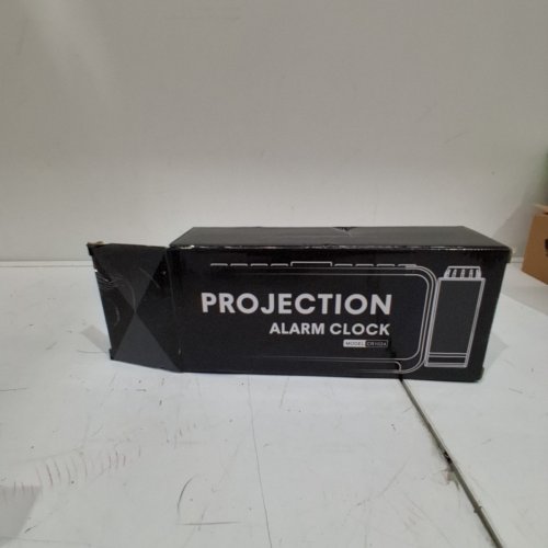LED PROJECTION ALARM CLOCK WITH 5-BRIGHTNESS LEVELS & USB-C CHARGE PORT - BLACK (MODEL: CR1024) image 4