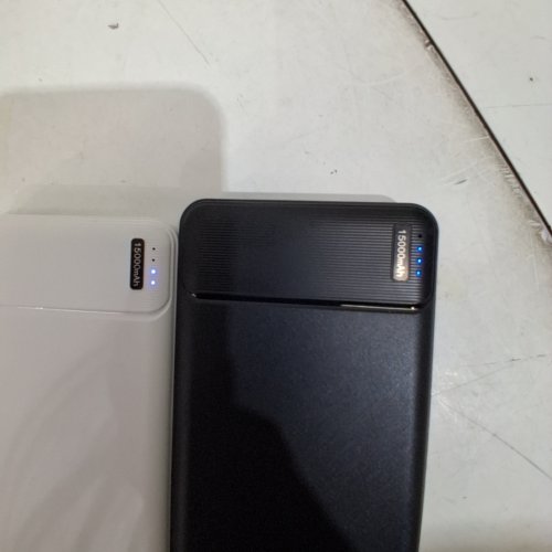 2PK ASPERX 10000MAH USB C OUTPUT POWER BANK - BLACK/ WHITE (MODEL:‎HYG003) image 2