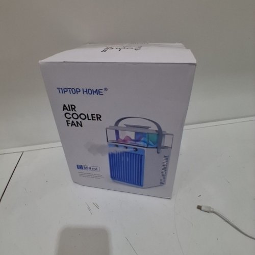 3-IN-1 PORTABLE AIR CONDITIONER FAN, USB RECHARGEABLE, 3 SPEEDS ADJUSTABLE DESK COOLING FAN - WHITE image 5