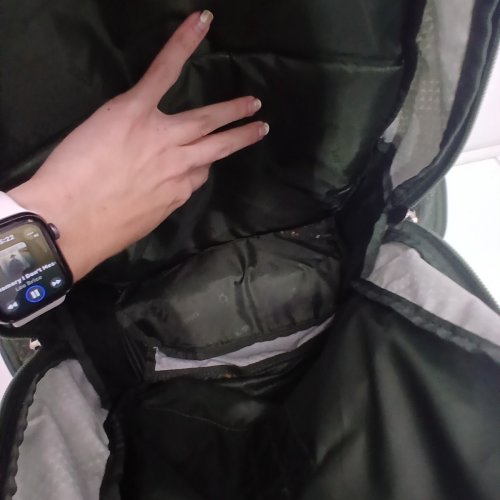 ROOTS BACKPACK WITH 16" LAPTOP COMPARTMENT - 38L - GREEN/YELLOW (MODEL: 1992718) image 3