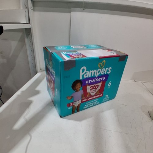 76PK PAMPERS CRUISERS 100% LEAKPROOF 360° GAP-FREE FIT DIAPERS - SIZE 6 image 3