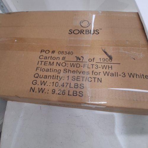 3PK SORBUS FLOATING SHELVES FOR WALL - 24" X 9" - WHITE (MODEL: WD-FLT3-WH) image 2
