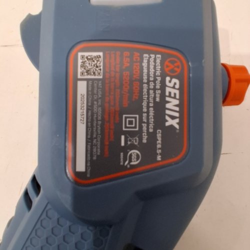 SENIX ELECTRIC POLE SAW - 120 V - 8.5A - BLUE / ORANGE (MODEL: CSPE8.5-M) image 6