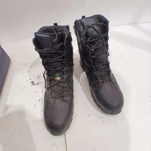 MEN'S REEBOX SUBLITE CUSHION TACTICAL 6" BOOT WITH SIDE ZIPPER - 10.5 WIDE - BLACK image 2