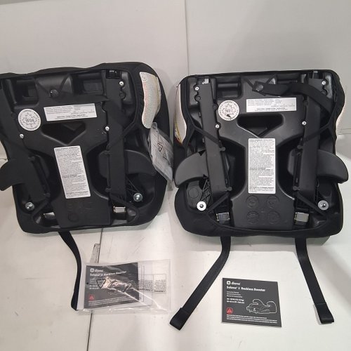 2PK DIONO SOLANA NO LATCH BACKLESS BOOSTER CAR SEAT SET WITH CUPHOLDERS AND REMOVABLE WASHABLE COVERS - FOR KIDS 40-120LBS - BLACK (MODEL: 32123-NA-01) image 3