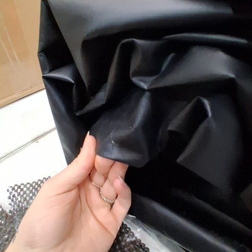 FIVKLEMNZ CAR ROOF BAG ROOFTOP TOP CARGO CARRIER BAG WITH ANTI-SLIP MAT + 8 REINFORCED STRAPS - 15 CUBIC FEET - BLACK/ORANGE image 3