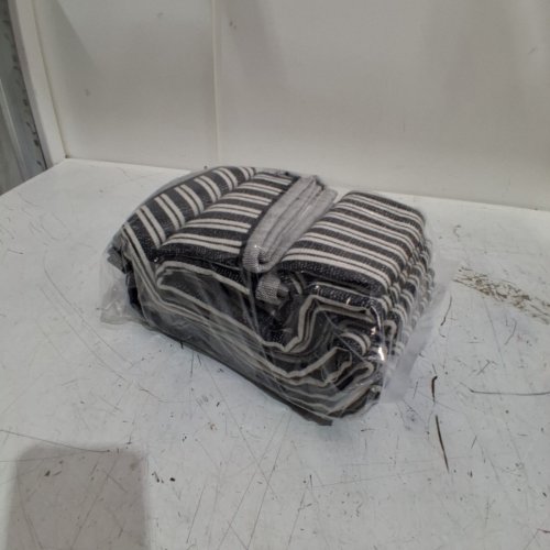 6PK MADE IN PORTUGAL KITCHEN TOWELS - 20" X 28" - BLACK / WHITE (MODEL: 3400770) image 5