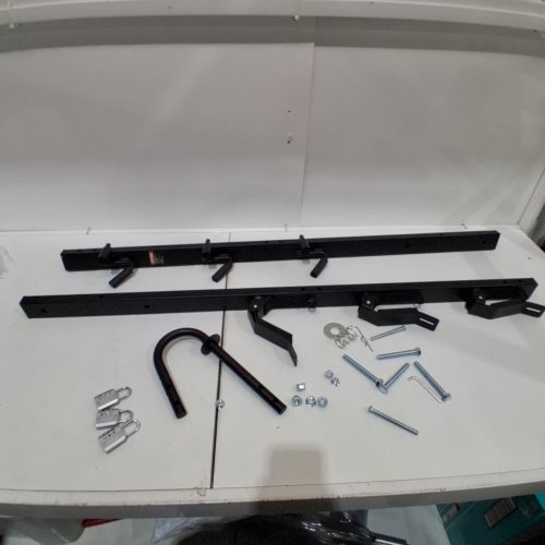 VEVOR 3 PLACE WEED TRIMMER HOLDER CARRIER RACK FOR LANDSCAPE TRAILERS - 47" - BLACK (MODEL: 6603) image 2