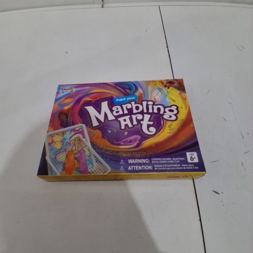 7PC KLEVER KITS METALLIC GOLD WATER MARBLE PAINTING ART KIT - MULTICOLOURED image 2