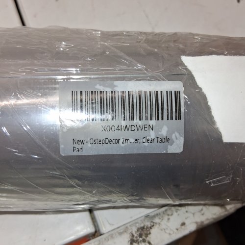 OSTEPDECOR CUSTOM 2 MM THICK TABLE COVER PROTECTOR - 42" X 96" - CLEAR image 2