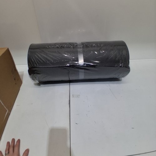 AMAZON BASICS EXTRA THICK EXERCISE YOGA MAT WITH CARRYING STRAP - 76" X 24" X 1" - BLACK image 2